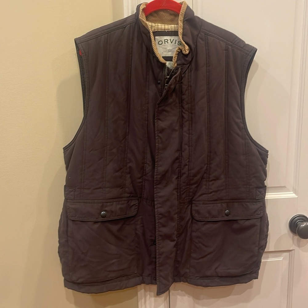 Orvis lined vest with pockets
